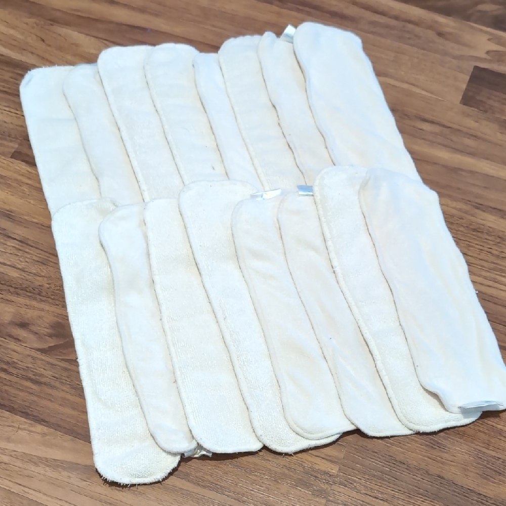 Reusable Cream Cloth Diaper Inserts - Multi-Pack